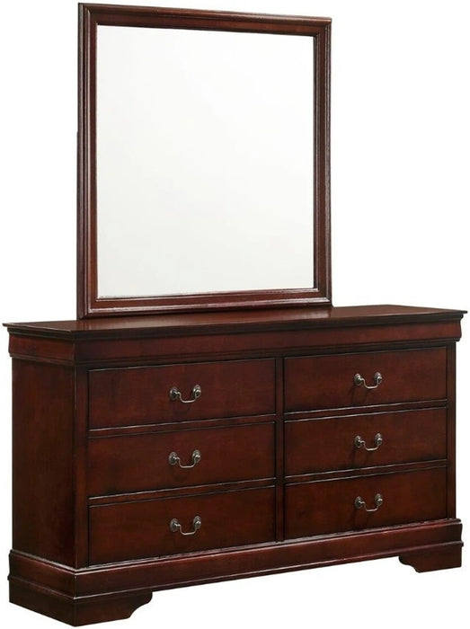 Elements International Louis Philippe Dresser in Cherry