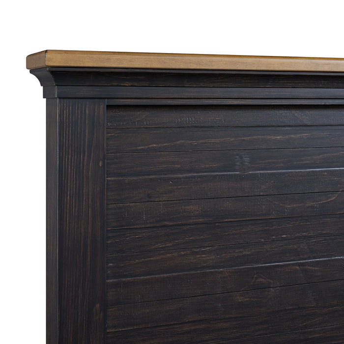 Montrose Storage Bedroom Set in Espresso & Brown