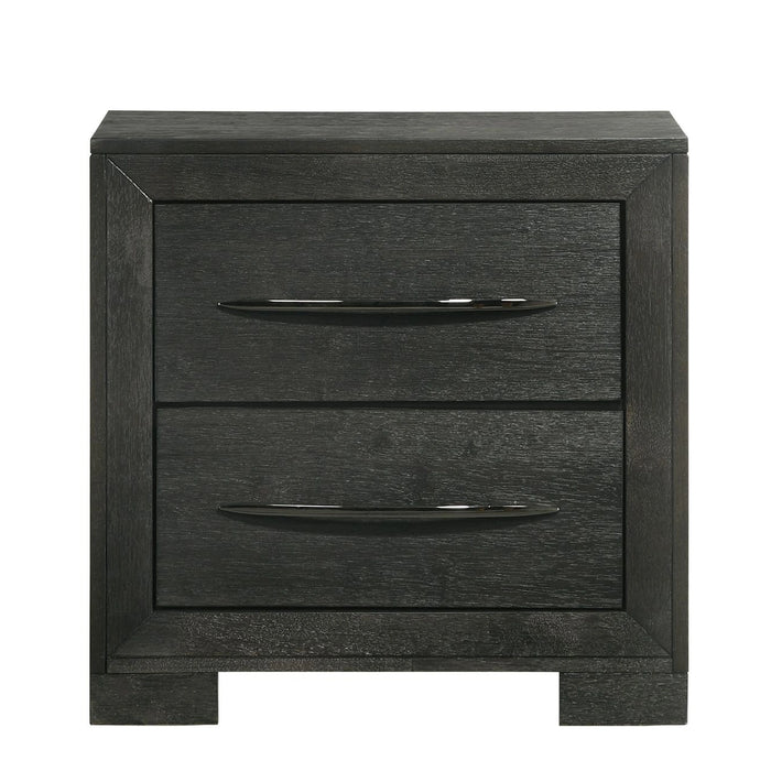 Allan 2-Drawer Nightstand in Black