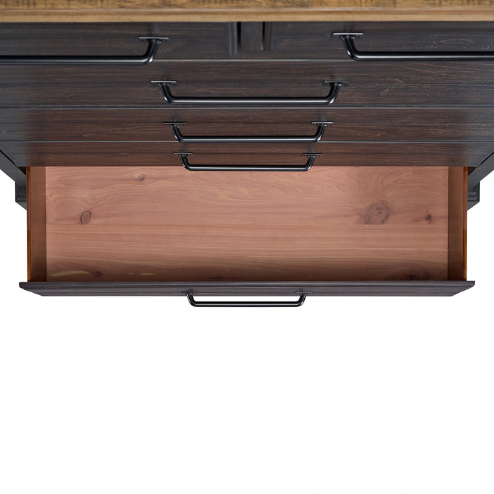Montrose Storage Bedroom Set in Espresso & Brown