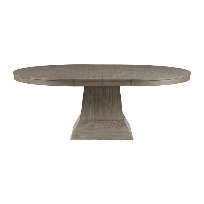 Elements International Collins Dining Table in Weathered Gray