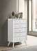 Janelle 5-drawer Chest White image