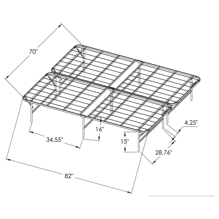Mabel Foldable Platform Bed Frame