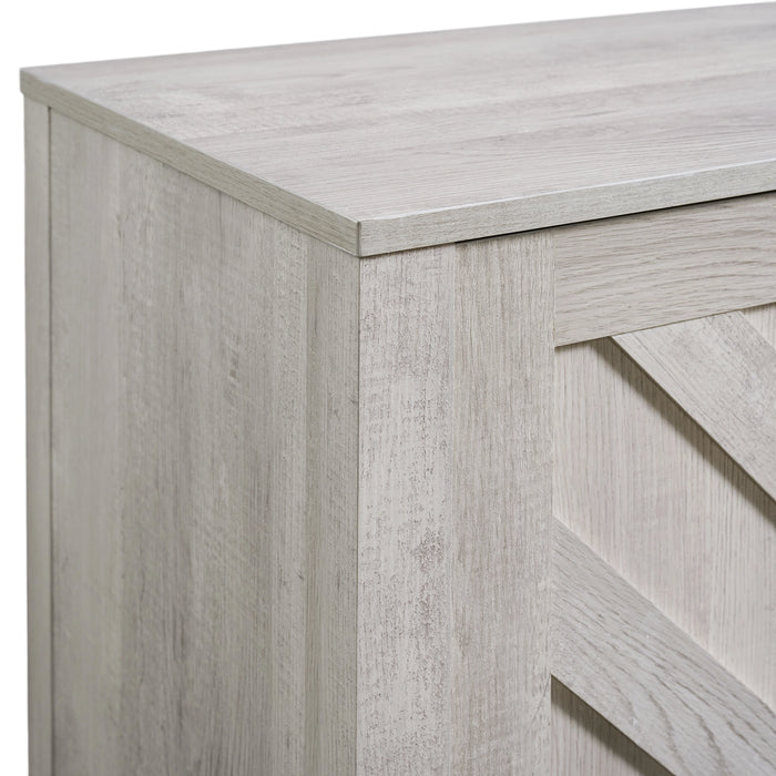 Eleanor 70"" TV Stand with Sliding Door in White