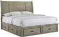 Elements International Sullivan Queen Storage Bed in Drift Grey image