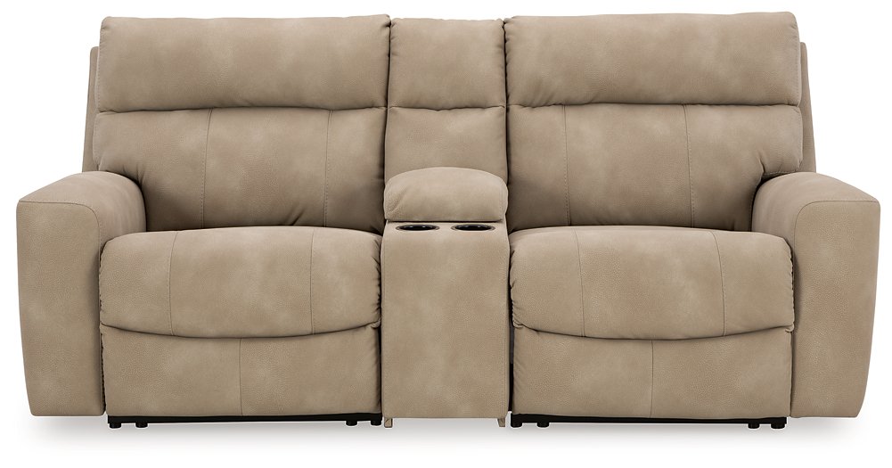 Next-Gen DuraPella Power Reclining Sectional Loveseat with Console