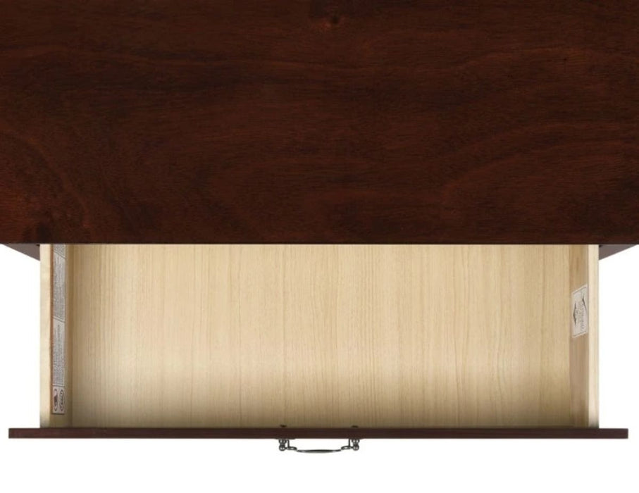 Elements International Louis Philippe Nightstand in Cherry