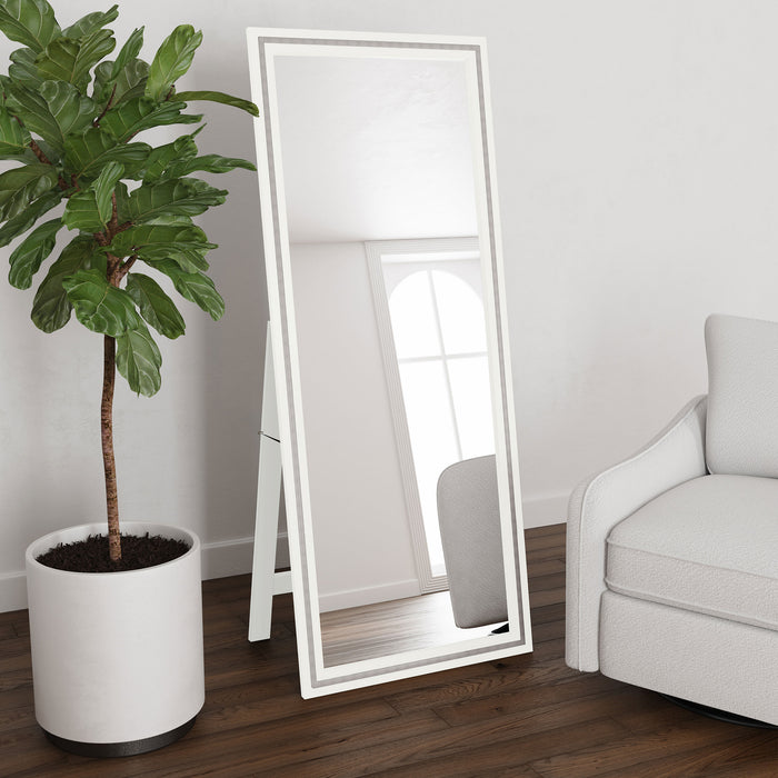 Windrose Standing Mirror with LED Lighting