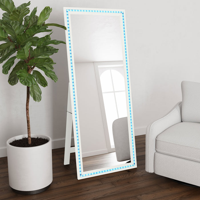 Windrose Standing Mirror with LED Lighting