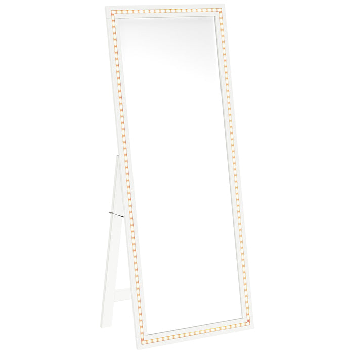 Windrose Standing Mirror with LED Lighting