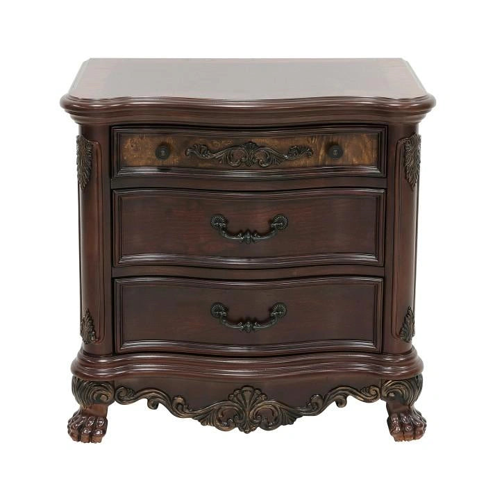 Deryn Park 3 Drawer Nightstand  in Cherry 2243-4