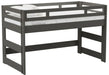Elements International Cali Kids Twin Junior Loft Bed in Sleek Gray image