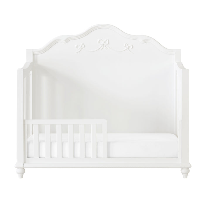 Alana Crib with Guardrails in White