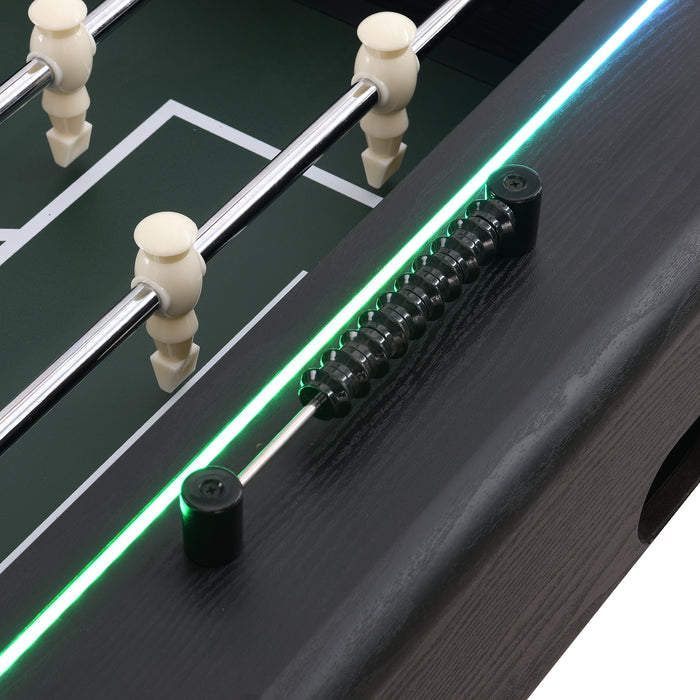 Amaya Indoor Foosball with LED in Black (3A Packing)