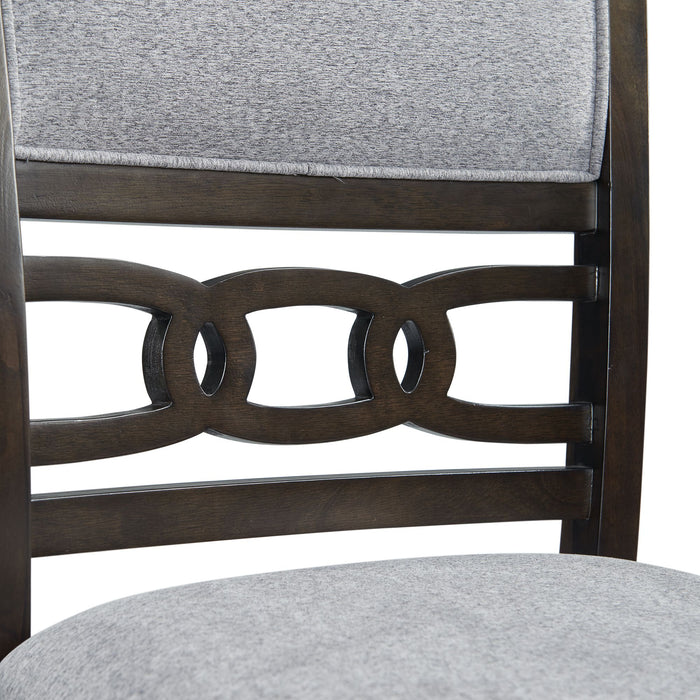 Amherst Counter Side Chair W/Fabric Cushion Dark Finish (2 Per Pack)