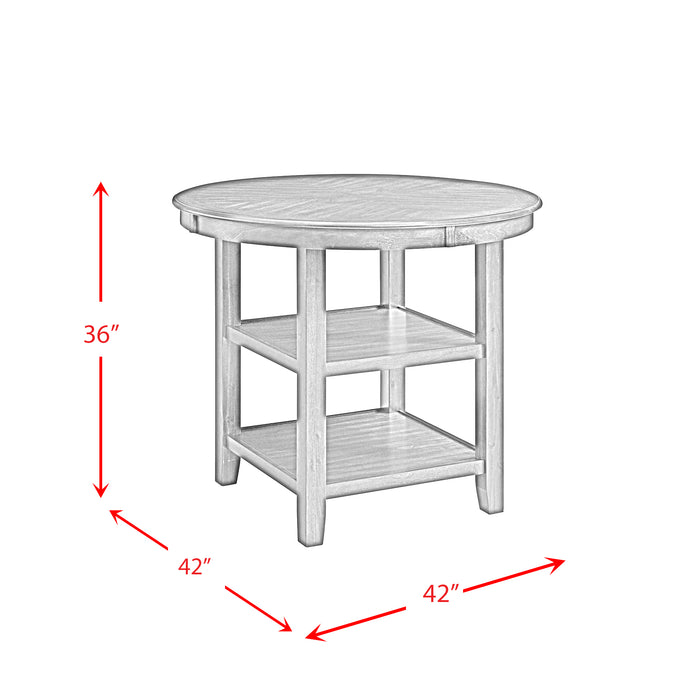 Amherst Counter Table w/Wood Leg Dark Finish