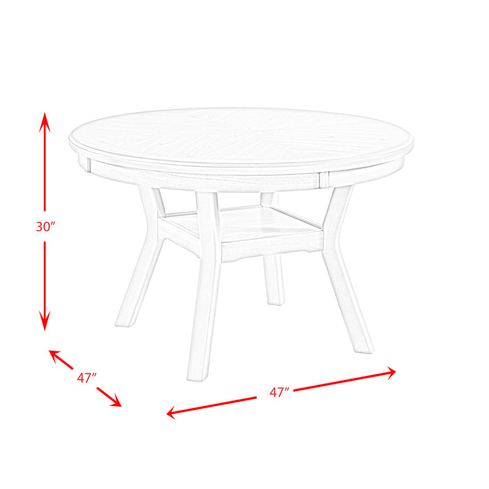 Amherst Dining Table w/Wood Leg Dark Finish