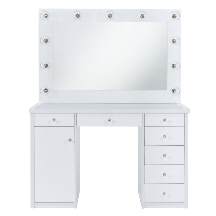 Amia Complete Dressing Table with Lightbulbs