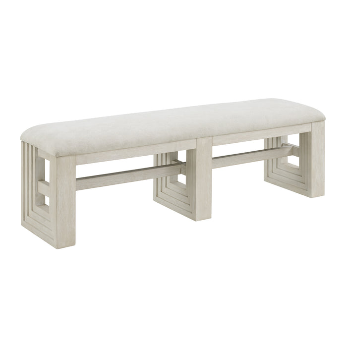 Avalanche Standard Height Dining Set in Antique White-Table and Four Chairs