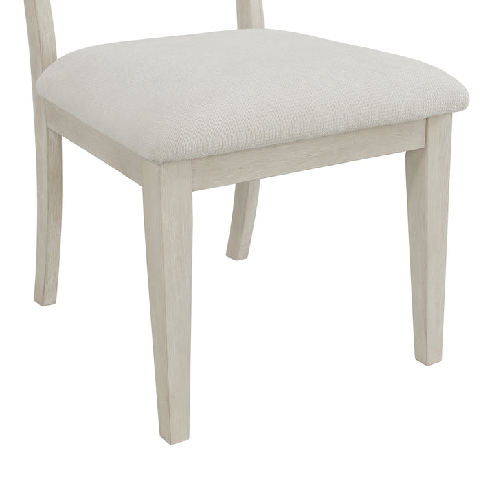 Avalanche Standard Height Dining Set in Antique White-Table and Four Chairs