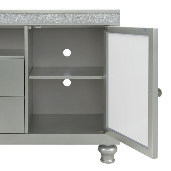 Avril 60" TV Stand in Silver