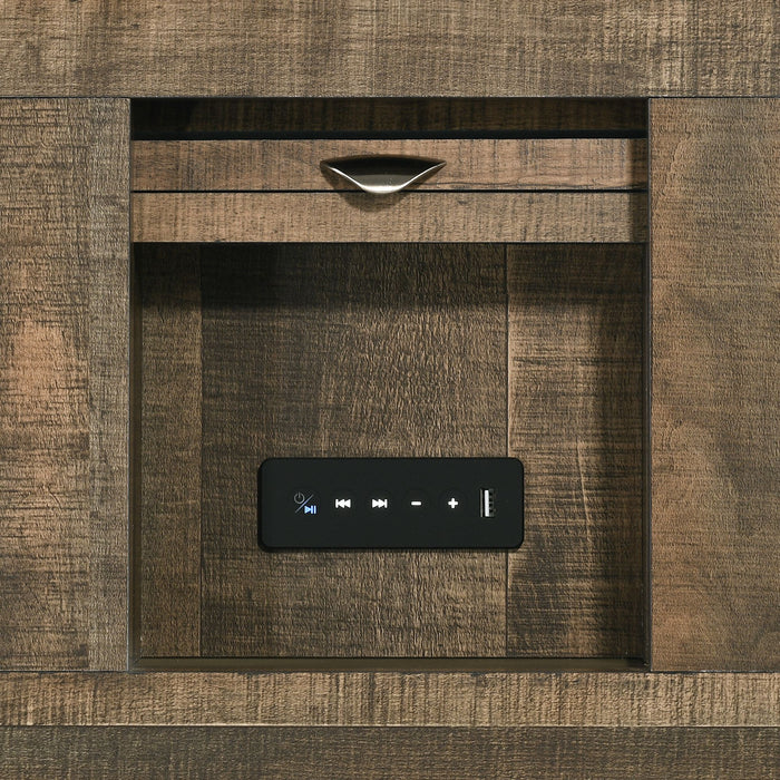 Bailey Bookcase Panel Bedroom Set with Bluetooth