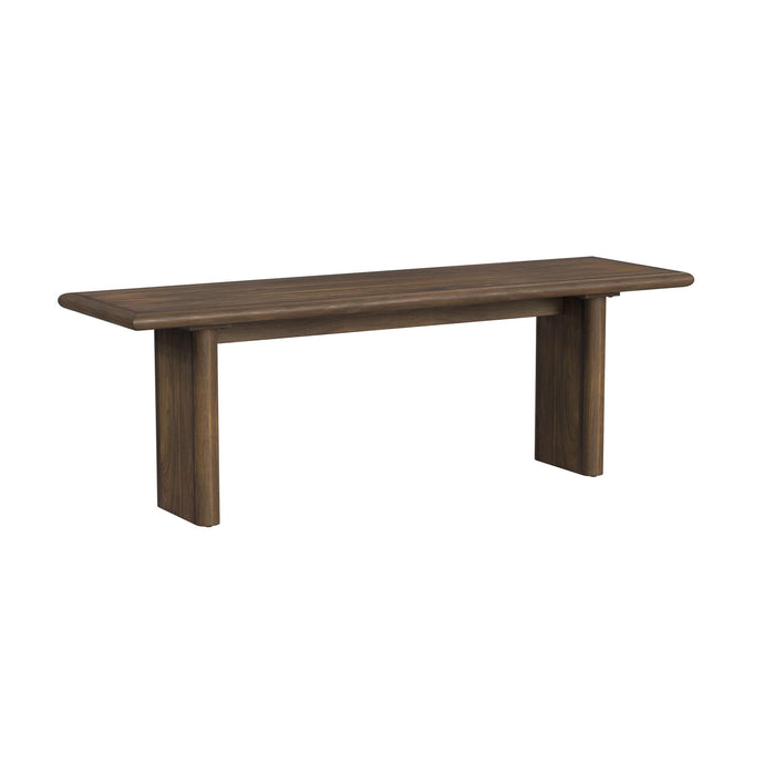 Brisbane Standard Height Dining Set in Brown-Table and Four Fabric Chairs