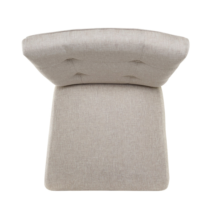 Lexi Tufted Fabric Side Chair in Beige (2 Per Pack)