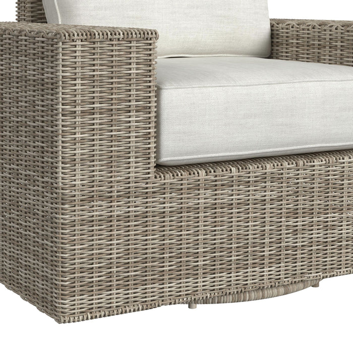 Carmona 6PC Conversion Set in Natural and Olefin Beige with Ottoman