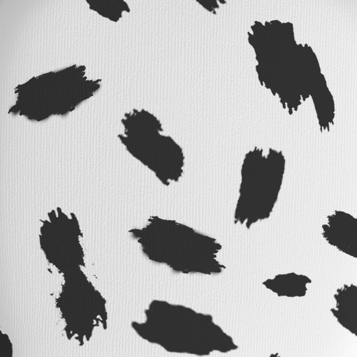 Cow Storage Stool in White and Black