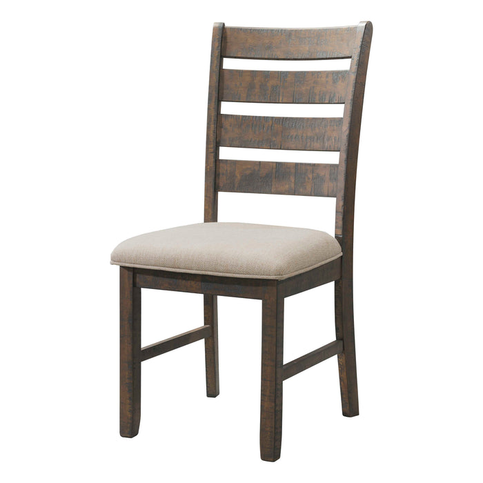 Jax 7PC Dining Set - Table, 4 Ladder Side Chairs & Bench