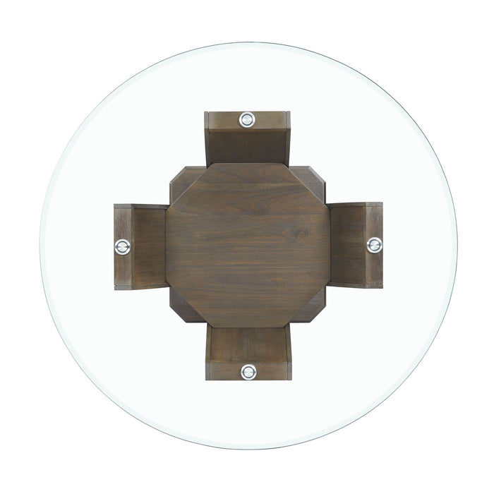 Dapper Round Counter Height Dining Table in Walnut