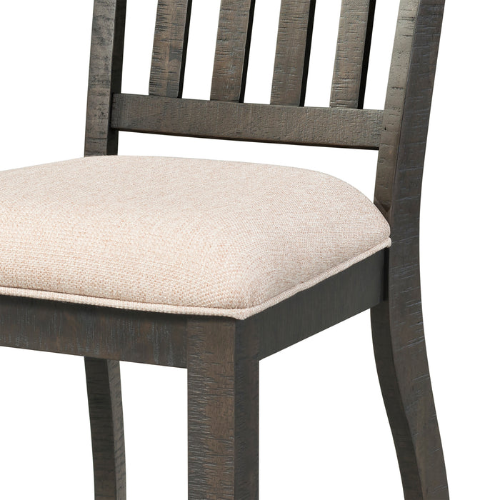 Stone Dining 7PC Set- Table, 4 Side Chairs, & 2 Parson Chairs