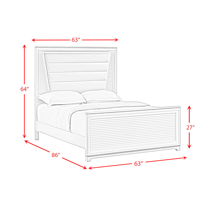 Denmark UPH Bedroom Set with Lights