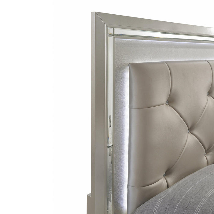 Platinum Queen Panel Bed