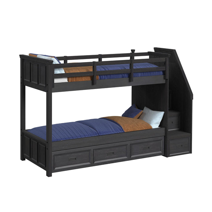 Hampton Kids Over Bunk with Staircase and Trundle