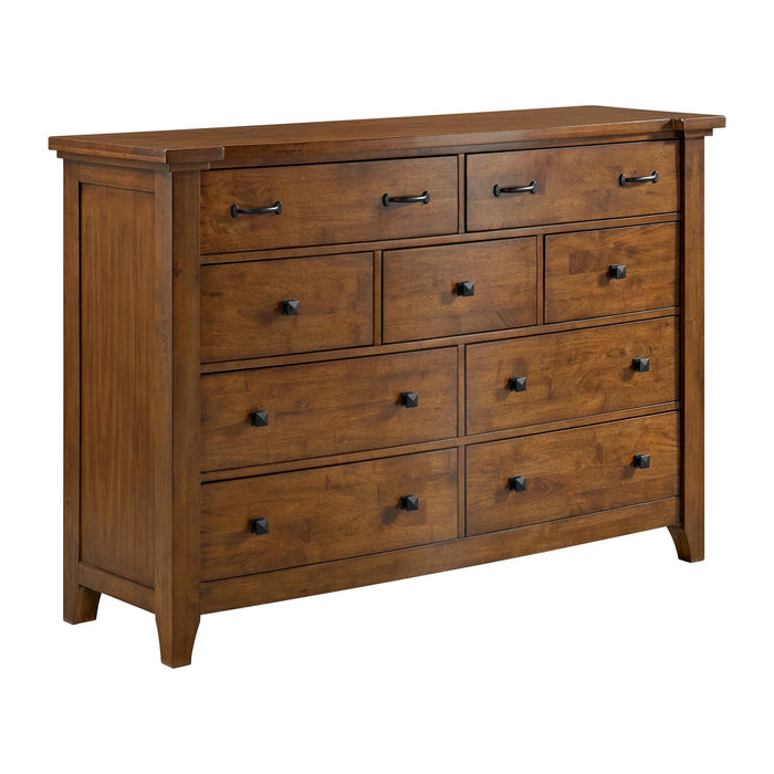 Gage 9-Drawer Dresser in Chestnut