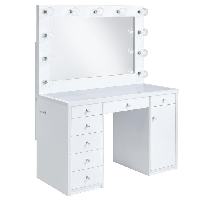 Amia Complete Dressing Table with Lightbulbs