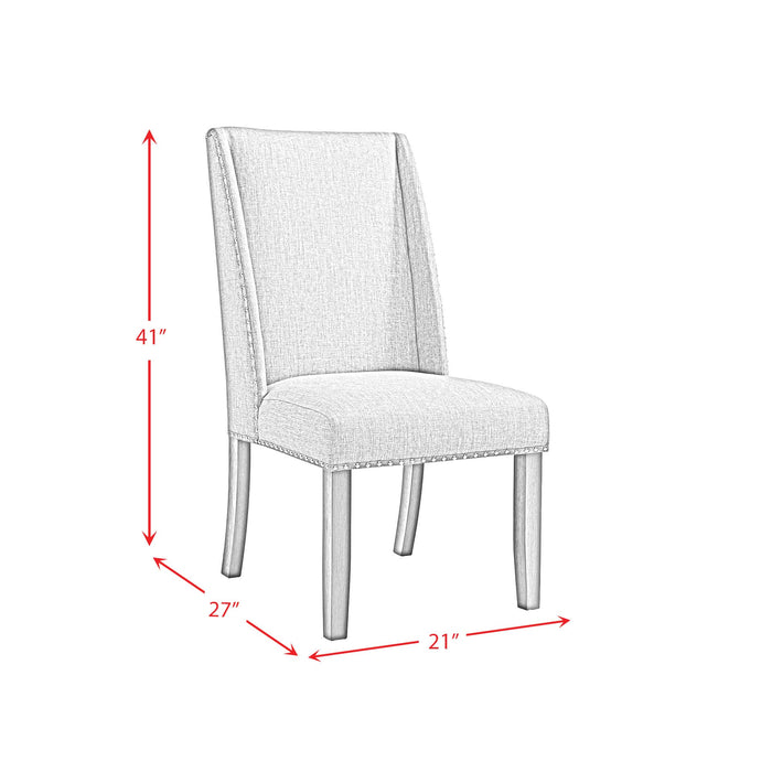 Everdeen Dining Set in Charcoal-Table & Four Chairs
