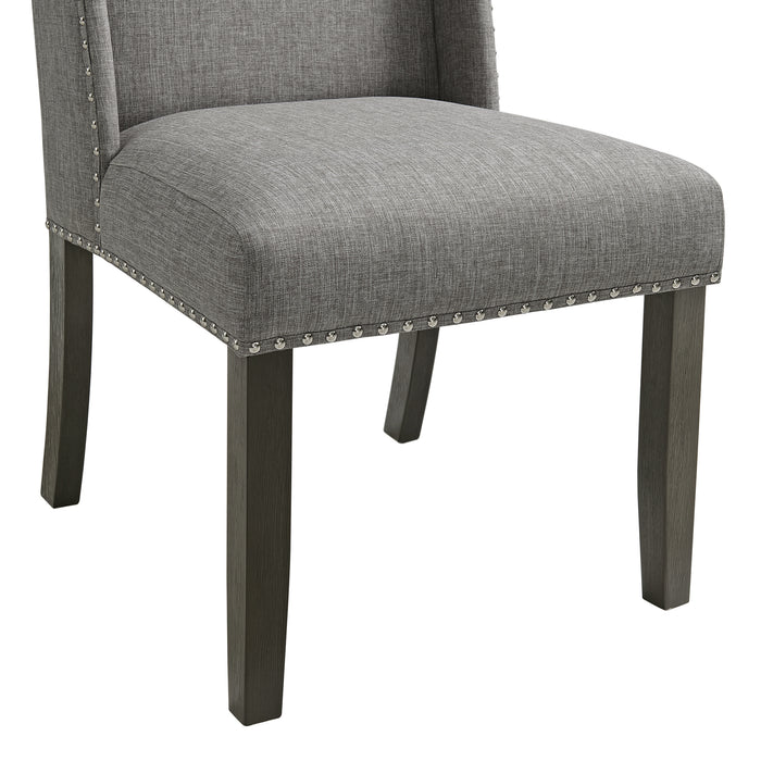 Everdeen Dining Set in Charcoal-Table & Four Chairs