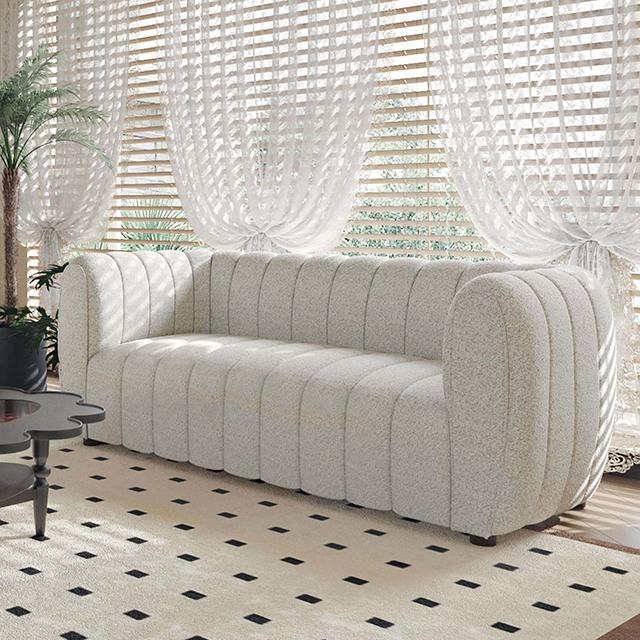AVERSA Loveseat, Black, Gray, & White