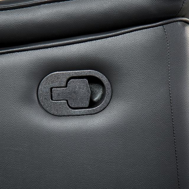 Bienne Loveseat Manual Recliner White & Black