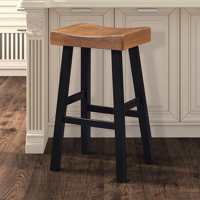 Biasca 29" Stool (2/CTN) White, Brown, & Black