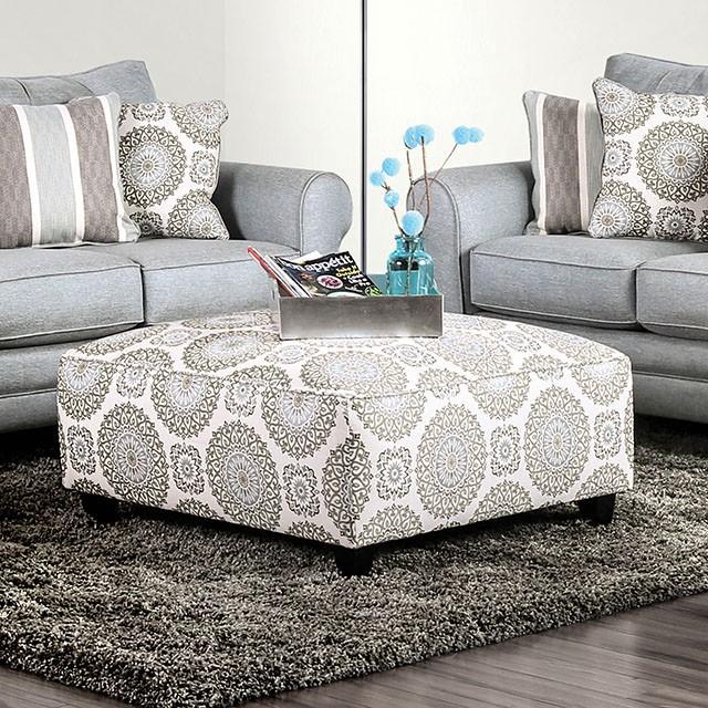 Misty Ivory/Pattern Ottoman image