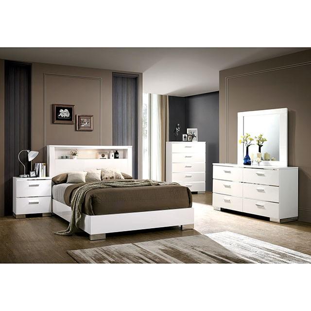 Carlie Bed White & Black
