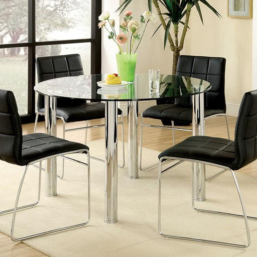 Kona I Chrome Round Dining Table image