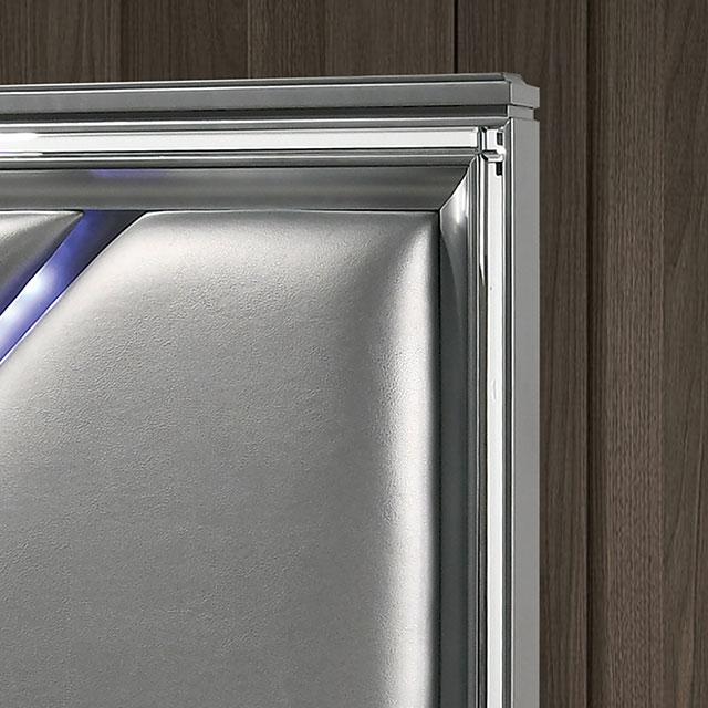 Emmeline Bed Silver & White