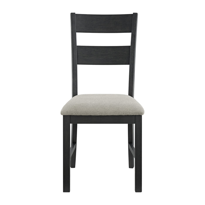 Garcia 6PC Dining Set with Table, 4 Chairs, and Bench in Black