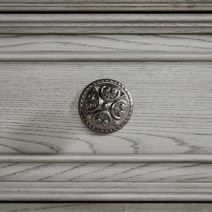 Glenmore 5-Drawer Chest in Aged Grey