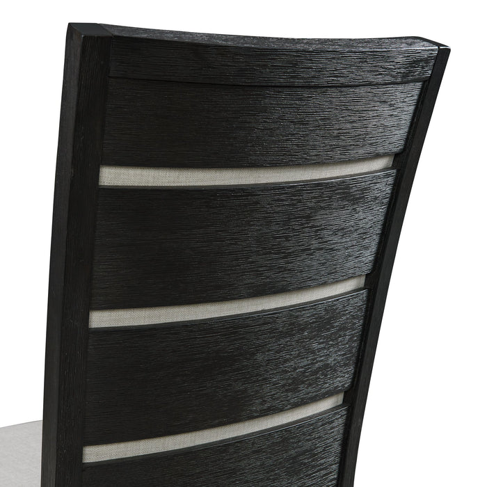 Grady Dining Slat Back Side Chair Black (2 Per Pack)